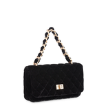 BLACK EVELYN SHOULDER BAG