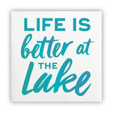BETTER AT THE LAKE BEVERAGE NAPKIN