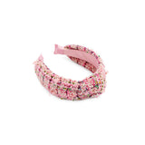 BLUSH NUBBY KNOTTED HEADBAND