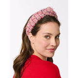 BLUSH NUBBY KNOTTED HEADBAND