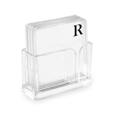 PERSONALIZED SQUARE COASTER S/4 WITH HOLDER