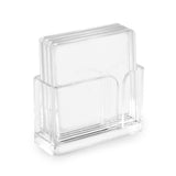 PERSONALIZED SQUARE COASTER S/4 WITH HOLDER