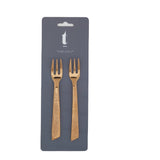SEDGWICK BRONZE COCKTAIL FORK SET/ 2