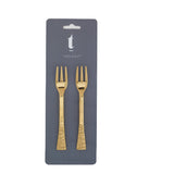 SONIA COCKTAIL GOLD FORK SET/ 2