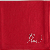 CHEER RED SENTIMENT CLOTH NAPKIN