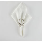 SILVER ANTLER NAPKIN RING