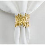 ORGANIC GOLD CAST NAPKIN RING