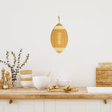 FOOTBALL SHAPED SERVING BOARD