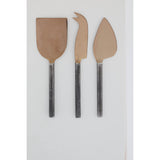 VENTURA BRONZE CHEESE KNIVES SET/ 3