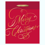 MERRY CHRISTMAS CLASSIC SCRIPT SMALL GIFT BAG