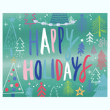 HAPPY HOLIDAY TREES MEDIUM GIFT BAGS