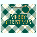 BRUSH TREES PLAID MEDIUM GIFT BAG