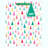 BOLD BRIGHT PAINTED TREES LARGE GIFT BAG
