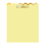 SIMPLE SCALLOP-LILY YELLOW LARGE TOTE BAG