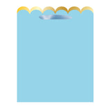 SIMPLE SCALLOP-BLUEBELL LARGE TOTE BAG