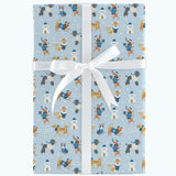 HAPPY HANUKKAH PUPS JUMBO GIFT WRAP