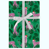 CHEETAH HOLIDAY HATS GIFT WRAP