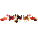 MIXED THANKSGIVING HONEYCOMB DECORATIONS