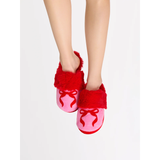 BOW SLIPPERS PINK - SMALL/MED