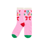 PINK MERRY & BRIGHT SOCKS