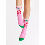 PINK MERRY & BRIGHT SOCKS