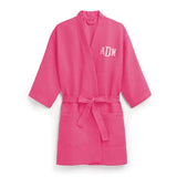 WOMEN'S PERSONALIZED EMBROIDERED WAFFLE SPA ROBE