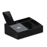 CUSTOM TABLE TRAY ACCESSORY ORGANIZER - FAUX LEATHER