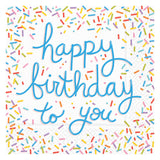 BIRTHDAY SPRINKLES LUNCHEON NAPKIN