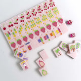 PINK THE FRUITY LINE MAHJONG TILES
