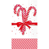 CANDY CANES GUEST TOWEL