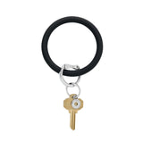 SILICONE BIG O KEY RING - BACK IN BLACK