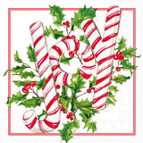 HOLLY JOY CANDY COCKTAIL NAPKIN