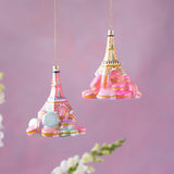 GLITTERVILLE EIFFEL TOWER ON MACAROONS GALSS ORNAMENTAMENT