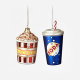 POPCORN OR SODA GLASS ORNAMENT