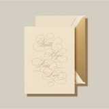 FAITH HOPE PEACE LOVE GREETING CARD