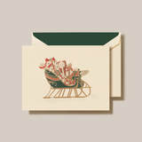 SLEIGH HOLIDAY GREETING CARD