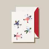 SNOW ANGELS HOLIDAY GREETING CARD