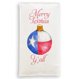 MERRY TEXMAS ORNAMENT TEA TOWEL