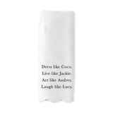 DRESS COCO SCALLOP GUEST TOWEL