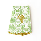 DECO PALM SCALLOP PAPER GUEST TOWELS