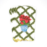 POINSETTIA SCALLOPED PAPER GUEST NAPKIN