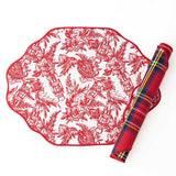 PLAID NUTCRACKER REVERSIBLE PLACEMAT