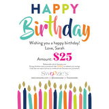 Happy Birthday Candle Gift Card