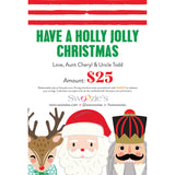 HOLLY JOLLY SANTA GIFT CARD