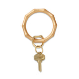 SILICONE BIG O KEY RING - GOLD RUSH BAMBOO