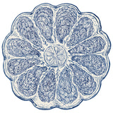 BLUE OYSTER PLATE PLACEMAT