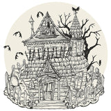 DIE CUT COLORING HAUNTED HOUSE PLACEMAT