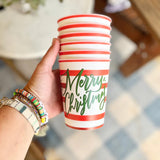 FESTIVE MERRY CHRISTMAS REUSABLE CUP
