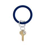 SILICONE BIG O KEY RING - MIDNIGHT NAVY