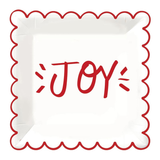 JOY RED SCALLOP PAPER PLATES